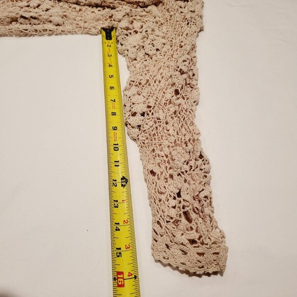 Knit Sheer Cardigan Womens Size S Great Spring and Summer Wear Indiesleaze - Picture 5 of 5